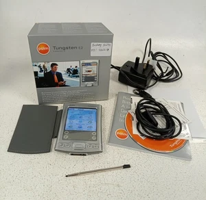 Vintage Palm Tungsten E2 Handheld PDA Boxed Working In Good Condition - Photo 1 sur 8