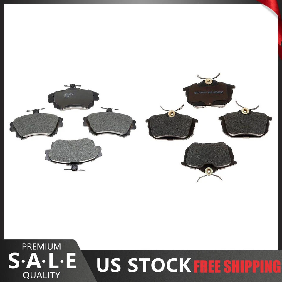 For 2004 2003 2002 2001 2000 Volvo S40 Front & Rear R-Line Metallic Brake Pads Foto 1 de 4