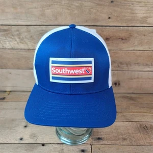 DEFEKT Southwest Airlines Mütze blau mit Gummi Logo Patch Snapback Mesh Cap Amerika - Bild 1 von 15