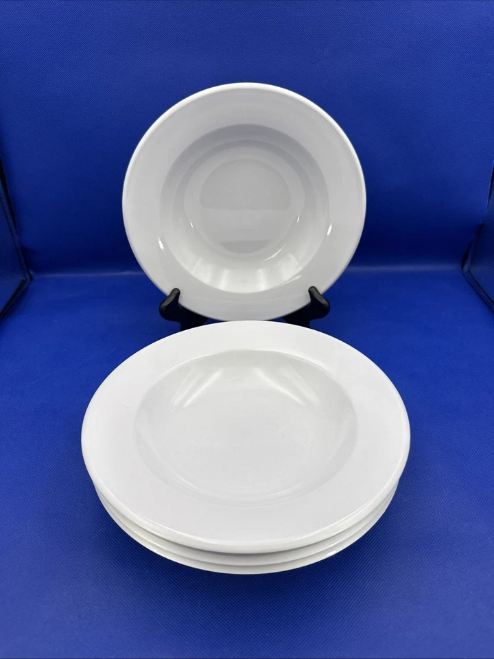 Oneida Classic Restaurant Ware Soup Salad Bowl Vintage White Diner Dish Lot 4 - Image 1 of 4