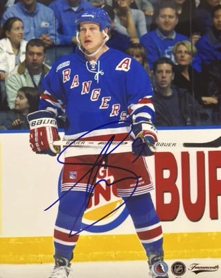 ¡Foto 8x10 firmada por Adam GRAVES! NY RANGERS! NHL LEGEND! Stanley Cup Champ! Con certificado de autenticidad Foto 1 de 2
