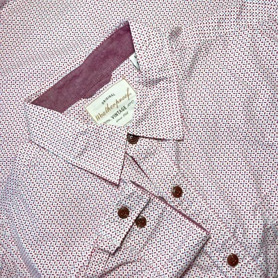 Weatherproof Vintage Shirt Long Sleeves Geometric Print Sz Large - Image 1 of 4