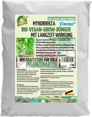 Fioran® Bio Grow Mykorrhiza Vegan Dünger Langzeitwirkung 1 5 15kg DE Herstellung - Bild 1 von 3