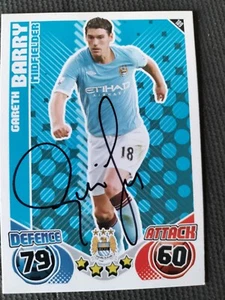 Match Attax season 2010-2011 card #189 signed Gareth Barry Manchester City FC - Picture 1 of 1