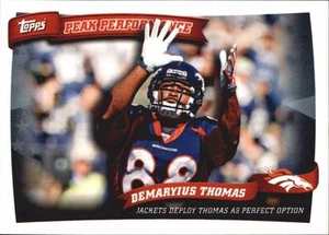 2010 Topps Peak Performance Demaryius Thomas Denver Broncos 24 - Picture 1 of 1