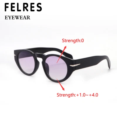 Gafas de sol redondas teñidas bifocales para hombres al aire libre retro sombra nuevas Foto 1 de 4