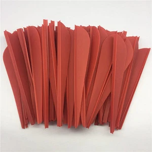 100Pcs 3" Plastic Rubber Feather Hunting Arrow Vanes Fletches Arrow Feathers B2 - Picture 1 of 11