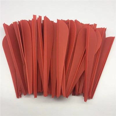 100Pcs 3" Plastic Rubber Feather Hunting Arrow Vanes Fletches Arrow Feathers B2 - Image 1 of 2