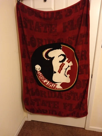 NCAA Florida State Seminoles Fleece Throw Blanket Large Size 60x45 Cover
