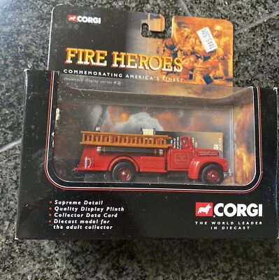 Corgi Heroes Fire Engine Fire Vehicle Mack B Open Pumper Boston F.D. - Image 1 of 4