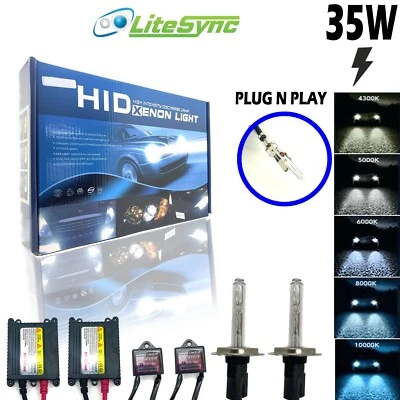 H7 H7R Xenon HID Conversion Kit Slim 35W Budget Canbus For Hyundai Elantra - Image 1 of 4