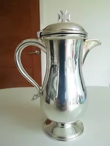 PLATEADO VINTAGE BALAUSTRE FORMA COMUNIÓN VINO EWER - 7 1/2 PULGADAS DE ALTO - Imagen 1 de 15