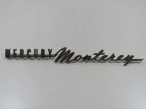 1963 Mercury Monterey Emblem Metal Nameplate Badge Ornament Old Rare Lincoln Car - Bild 1 von 2