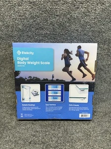 Báscula de peso corporal digital Etekcity - Capacidad 400 lb, pantalla LCD, vidrio templado - Imagen 1 de 5