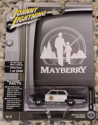 JOHNNY LIGHTNING MAYBERRY ANDY GRIFFITH SHOW SQUAD CAR 1/64 DIECAST NUEVO EN CAJA Foto 1 de 2