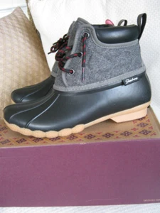 NUEVAS Botas Skechers Duck Rain Cálidas para Mujer Estanque Lil Charcos Negras/Carbón Talla 7 - Imagen 1 de 5