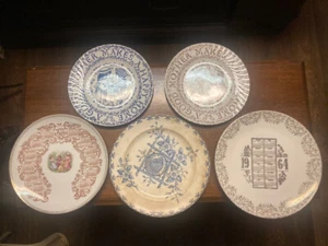 Konvolut 5 antike & Vintage Teller 1885 W & Co Hanley Alaska 1909 Kalender Mutter - Bild 1 von 24