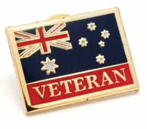 2655 ARMY VETERAN FLAG ALWAYS ARMY FLAG OF SERVICE LAPEL PIN ON CARD ANZAC - Picture 1 of 1