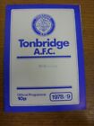 18/11/1978 Tonbridge v Minehead  . Any faults with item should be listed in (bra