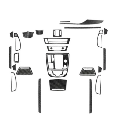 32 шт. полный комплект наклеек отделки салона из углеродного волокна для Audi A6 A7 2012-2018 - Изображение 1 из 4