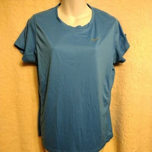 Nike Shirt Mens Large Dri-FIT Athletic Blue Shirt Logo - Picture 1 of 12