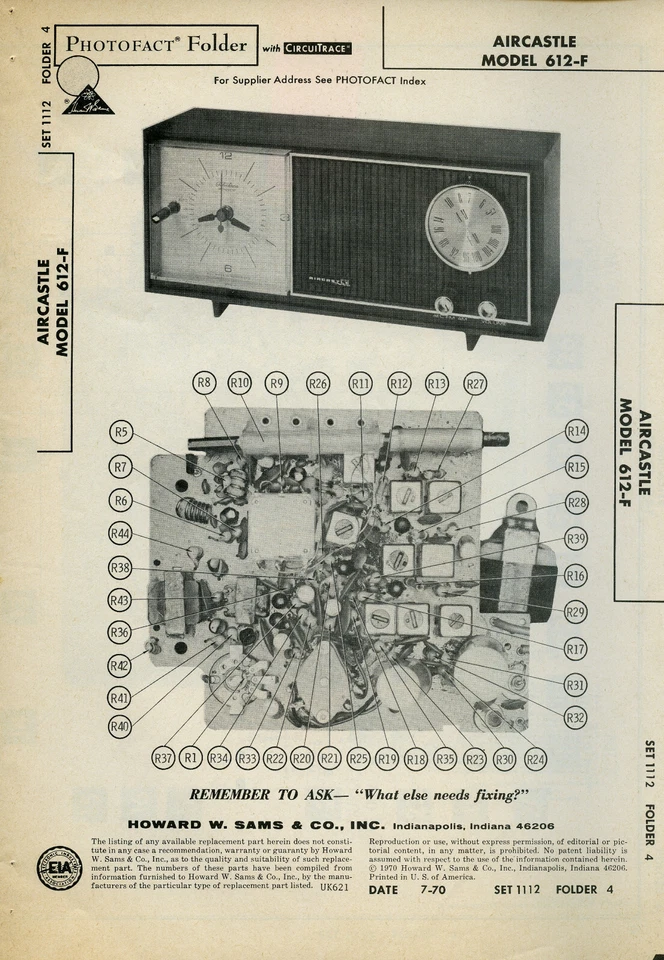 Carpeta de colección Sam's fotofacto/esquemática Aircastle modelo #612-F SFF48 Foto 1 de 1