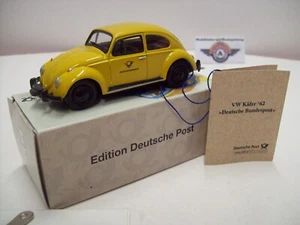 VW Escarabajo "Deutsche Post" 1962, amarillo/negro, BUB Micro-Racer, 1:43, embalaje original - Imagen 1 de 5