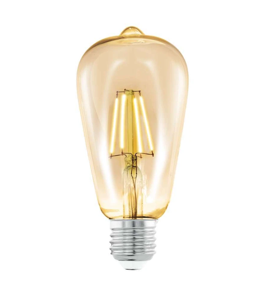 Lampadina Pera Ø 64 mm Vintage Ambrata E27 4W - Immagine 1 di 1