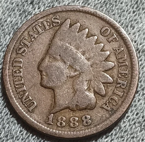 1888 Indian Head Penny (Get Coin Shown in Photo) **TOP SHELF PENNIES** Cover