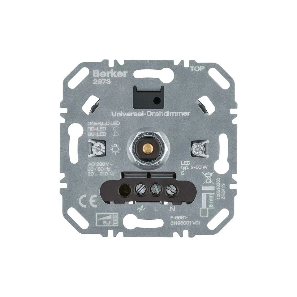 Berker 2973 Universal-Drehdimmer (R,L,C,LED) - Bild 1 von 1