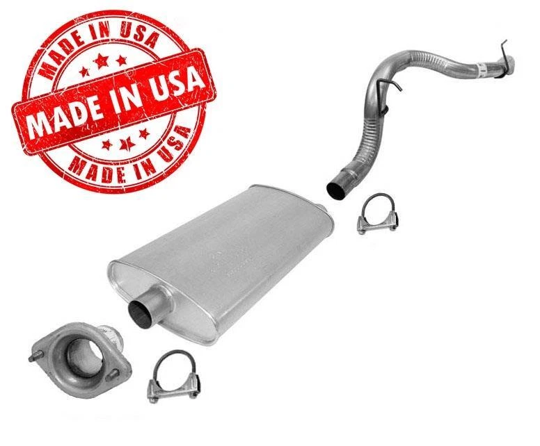 Juego de abrazaderas de silenciador trasero y tubo trasero de 2,25" para Jeep Liberty 2,4 3,7 2002-07 Foto 1 de 4