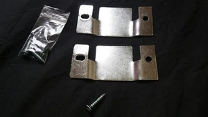2 xMetal Connector CLIPS/PLATE/BRACKET TO JOINT/DIVAN BED/SOFA/SUITE WITH SCREWS - Picture 1 of 3
