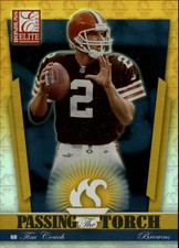 2002 Donruss Elite Passing the Torch Browns Football Card #PT8 Tim Couch /800