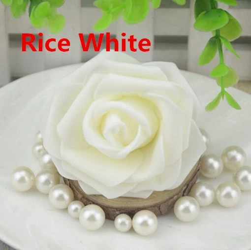 50-500PCS 6cm Foam Roses Artificial Flower Wedding Bride Bouquet Party Decor DIY - Image 1 of 4