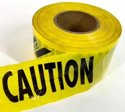 Body Guard 1400ft X 3" Yellow Construction Obstruction Crime Scene CAUTION TAPE - Image 1 of 4
