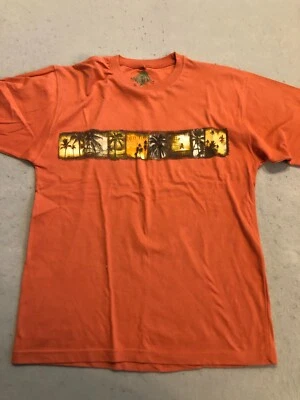 Camisa azul Newport para hombre mediana Getaway Time naranja camiseta de vacaciones Foto 1 de 4