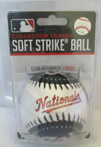 WASHINGTON NATIONALS SOFT STRIKE BASE BALL FRANKLIN COLLECTOR SERIES - NEW Cover