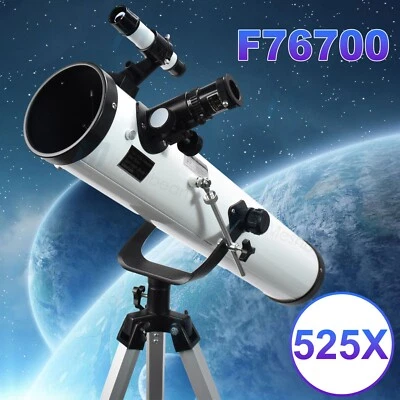 700mm Astronomical Telescope 525X with Phone Adapter for Beginner Moon Watching - Image 1 of 4