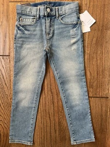 NWT Gap Boys Adjustable Waist High Stretch Slim Jeans 6 Regular 120cm - Picture 1 of 3
