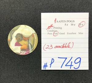 AAFES POGS, 10. Serie/Druck, 1 POG, 25¢ Set, #P749, FAIR - Bild 1 von 2