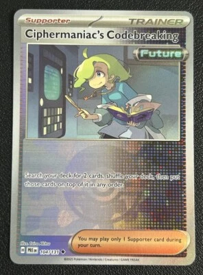 Ciphermaniac's Codebreaking 104/131 Prismatic Evolutions Poke Ball Pokemon NM - Image 1 of 2
