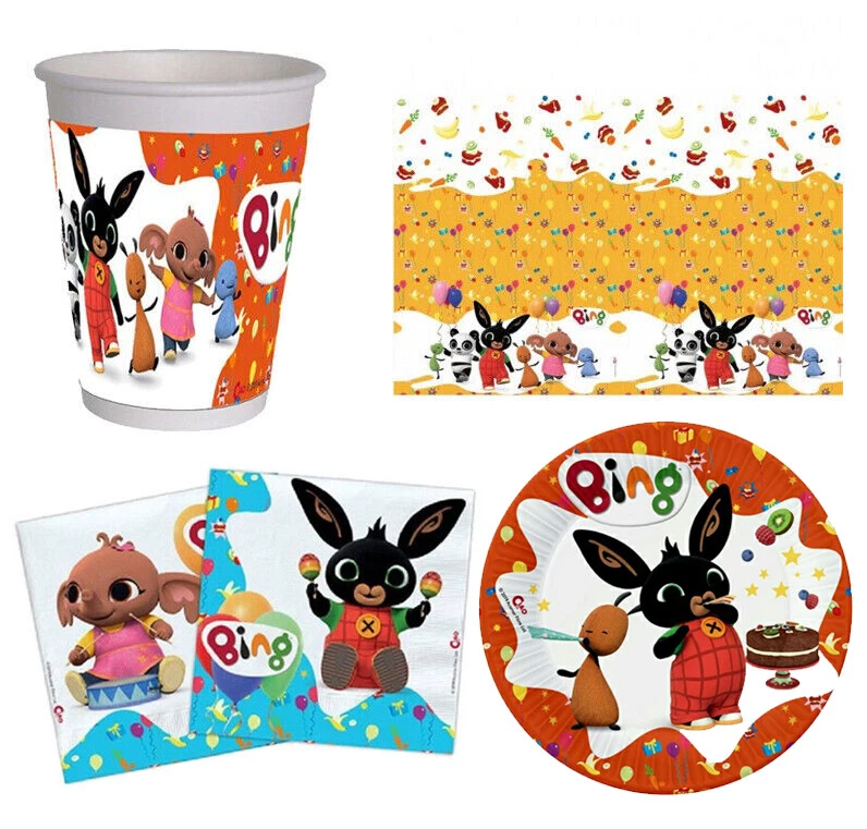 Kit Compleanno Bing Festa Party Compleanno Bambino Bambina con Tovaglia - Immagine 1 di 1