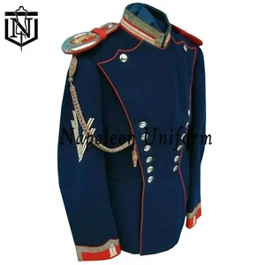 New Men 19th century Navy Blue Wool Military Officer Jacket,Double Breasted Coat - Picture 1 of 3