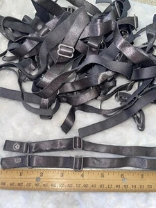 "Lote de 6 pares de espaguetis gris ceniza ajustable correa de sujetador elástica 1/2" - Imagen 1 de 2