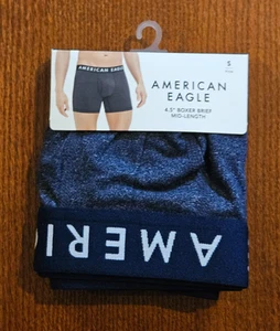 NEU American Eagle 4,5 inch Boxershorts mittellang Größe S blau - Bild 1 von 5