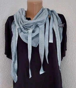Tolles Tuch v. Tredy Mintfarben Strass - Bild 1 von 4