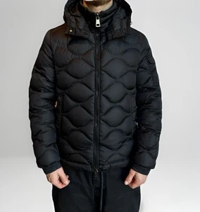 DDP Men's Moncler Morandieres Black Quilted Down Puffer Jacket Size 1 - Picture 1 of 24
