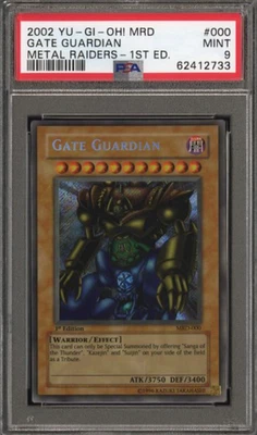 Yugioh PSA 9 Gate Guardian MRD-000 1st Edition - Image 1 of 4