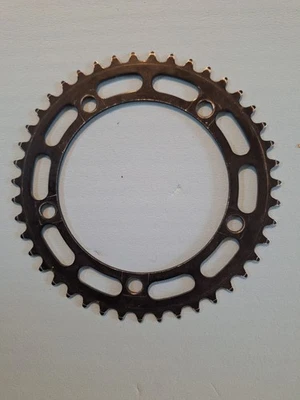 Винтажная передняя звездочка 80-х, черная 43 зуба - Изображение 1 из 2