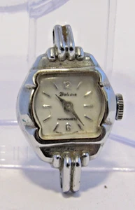 Vintage Bolivia  Watch Women Silver Tone Antimagnetic #W1-61 - Picture 1 of 8